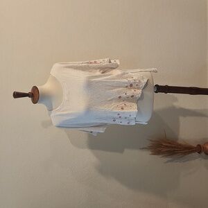 Anthropologie Postmark Eyelet Circle Tee